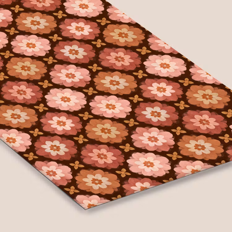 Geometrisch - Bloemen - Kleurrijk fotolijst zwart zonder passe partout klein 224 -zsfeer6