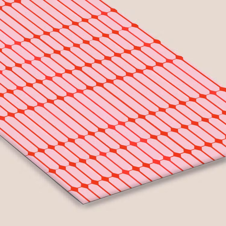 Geometrisch - Minimalistisch - Rood - Roze fotolijst zwart zonder passe partout klein 224 -zsfeer6