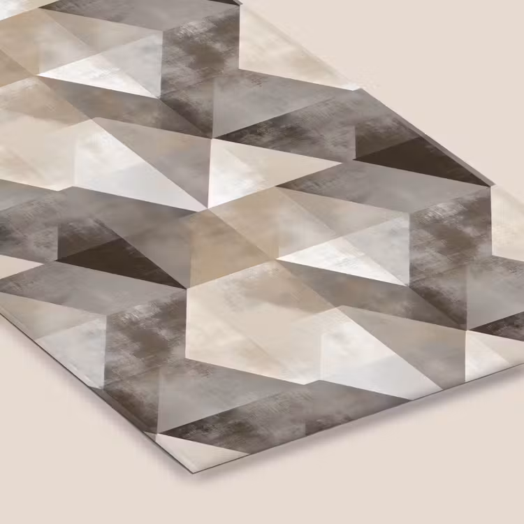 Geometrisch - Motief - Aardetinten fotolijst zwart zonder passe partout klein 224 -zsfeer6
