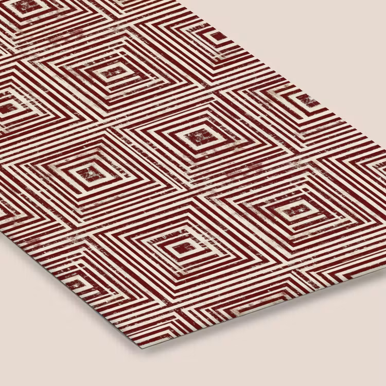 Geometrisch - Patroon - Rood fotolijst zwart zonder passe partout klein 224 -zsfeer6