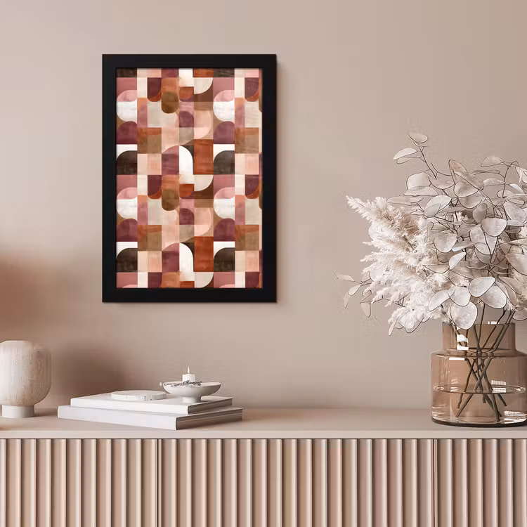 Geometrie - Modern - Retro fotolijst zwart zonder passe partout klein 224 -sfeer5