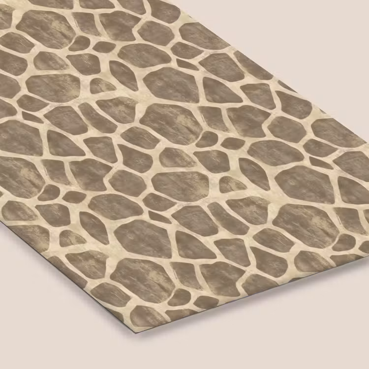 Giraf - Patroon - Beige - Bruin fotolijst zwart zonder passe partout klein 224 -zsfeer6
