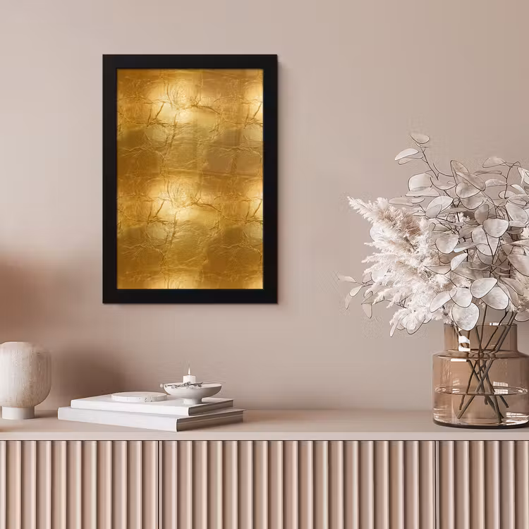 Bladgoud - Vintage - Textuur - Warm Goud fotolijst zwart zonder passe partout klein 224 -sfeer5