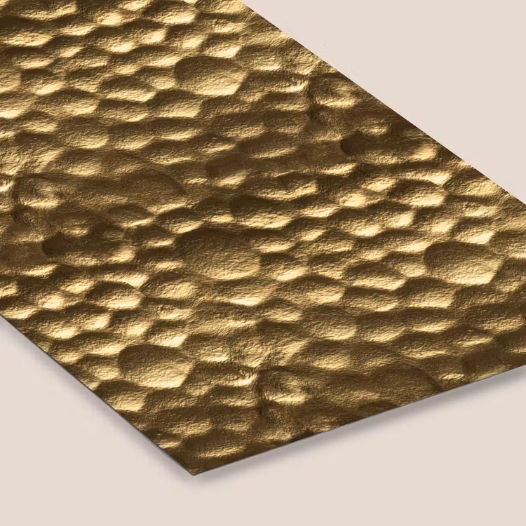 Gehamerd - Reliëf - Textuur - Bronsgoud fotolijst zwart zonder passe partout klein 224 -zsfeer6