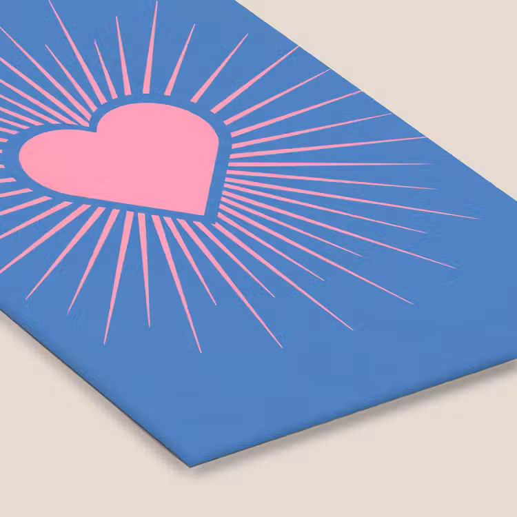 Hart - Stralen - Liefde - Modern - Roze fotolijst zwart zonder passe partout klein -zsfeer6