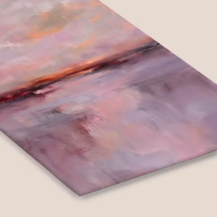 Landschap - Zonsondergang - Abstract - Modern - Roze fotolijst zwart zonder passe partout klein -zsfeer6