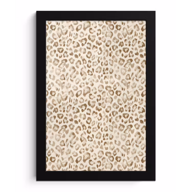 Luipaard - Klassiek - Beige fotolijst zwart zonder passe partout klein 224 -3d
