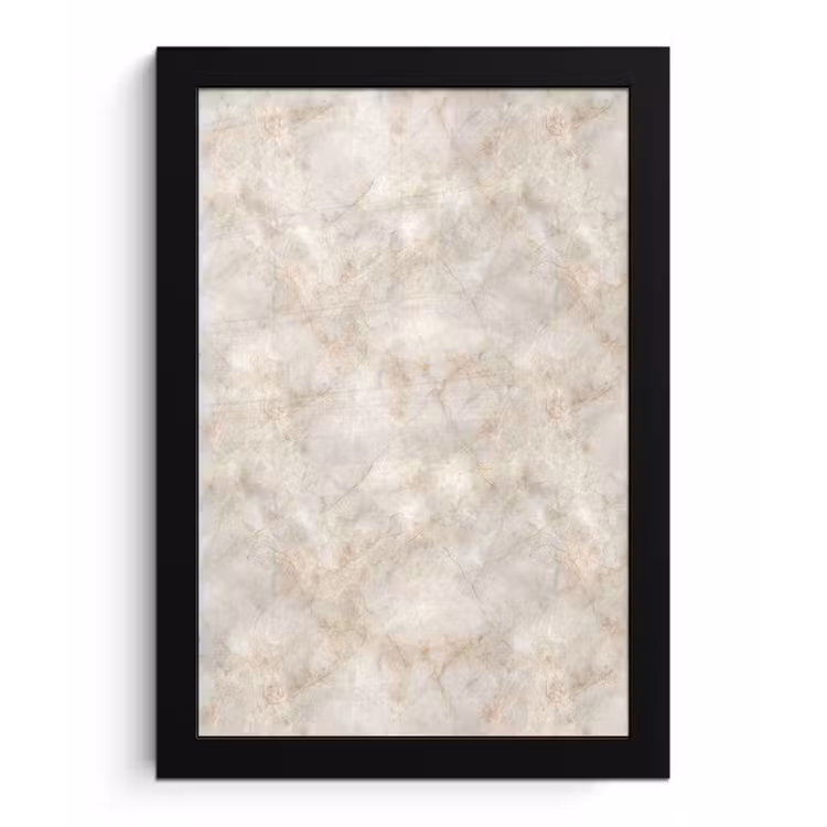 Lichtbeige - Goudbruine Nerven - Marmer fotolijst zwart zonder passe partout klein 224 -3d
