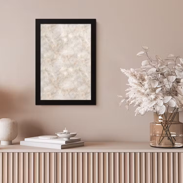 Lichtbeige - Goudbruine Nerven - Marmer fotolijst zwart zonder passe partout klein 224 -sfeer5