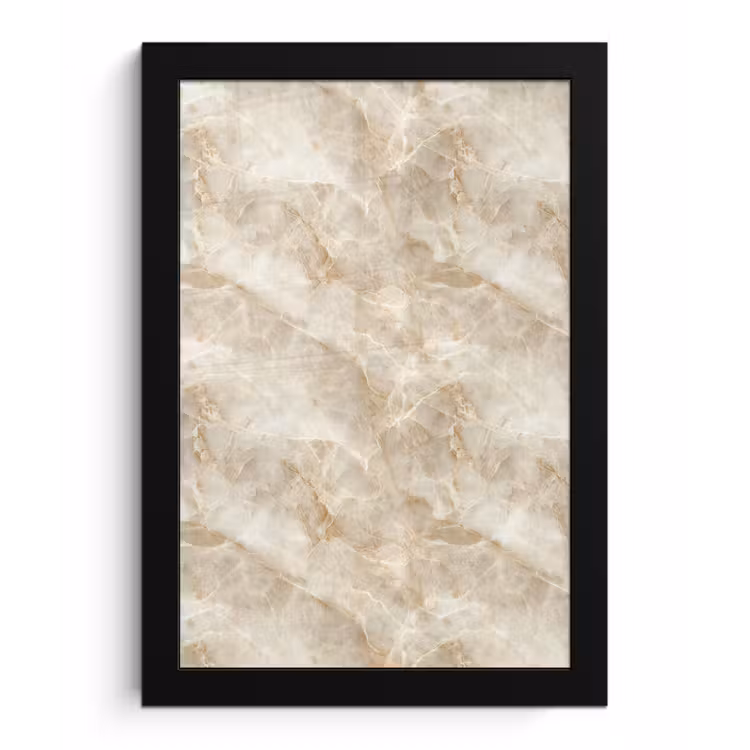 Lichtbeige - Onyx - Subtiel fotolijst zwart zonder passe partout klein 224 -3d