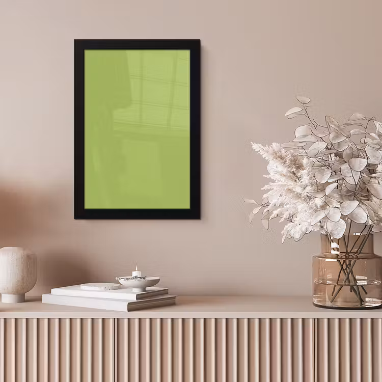 Lime - Glow - Groen fotolijst zwart zonder passe partout klein 224 -sfeer5