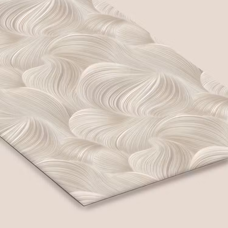 Lijnen - Waaier - Beige fotolijst zwart zonder passe partout klein 224 -zsfeer6