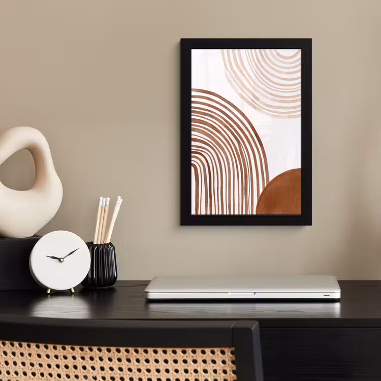 Framed Prints - Lines - Minimalist - Art - Lijnen - Minimalistisch - Kunst fotolijst zwart zonder passe partout klein
