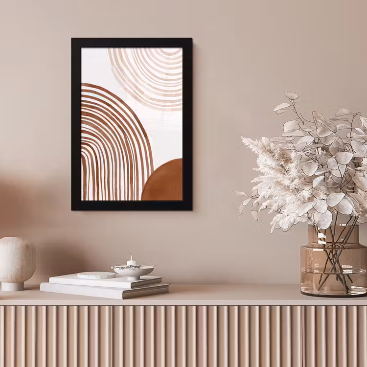 Framed Prints - Lines - Minimalist - Art - Lijnen - Minimalistisch - Kunst fotolijst zwart zonder passe partout klein