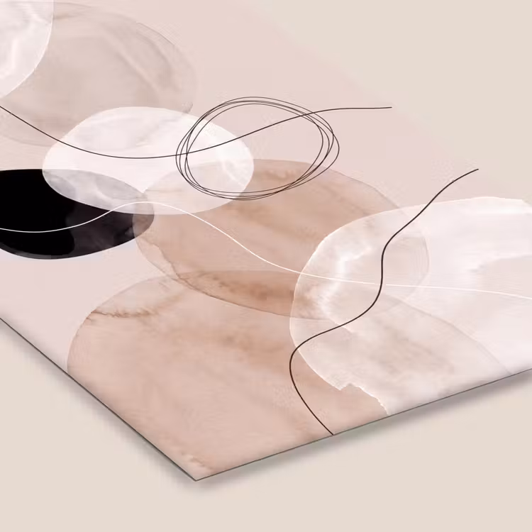 Framed Prints - Lines - Wavy - Art - Lijnen - Golvend - Kunst fotolijst zwart zonder passe partout klein
