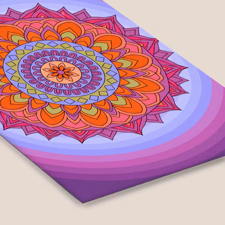 Mandala - Cirkel - Abstract - Kleurrijk - Patroon fotolijst zwart zonder passe partout klein -zsfeer6