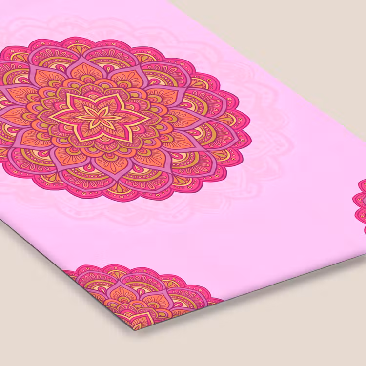 Mandala - Cirkel - Spiritueel - Oosters - Roze fotolijst zwart zonder passe partout klein -zsfeer6