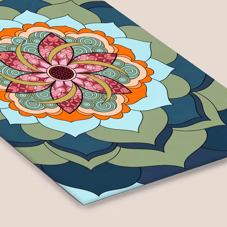 Mandala - Geometrisch - Kunst - Decoratief - Kleurrijk fotolijst zwart zonder passe partout klein -zsfeer6