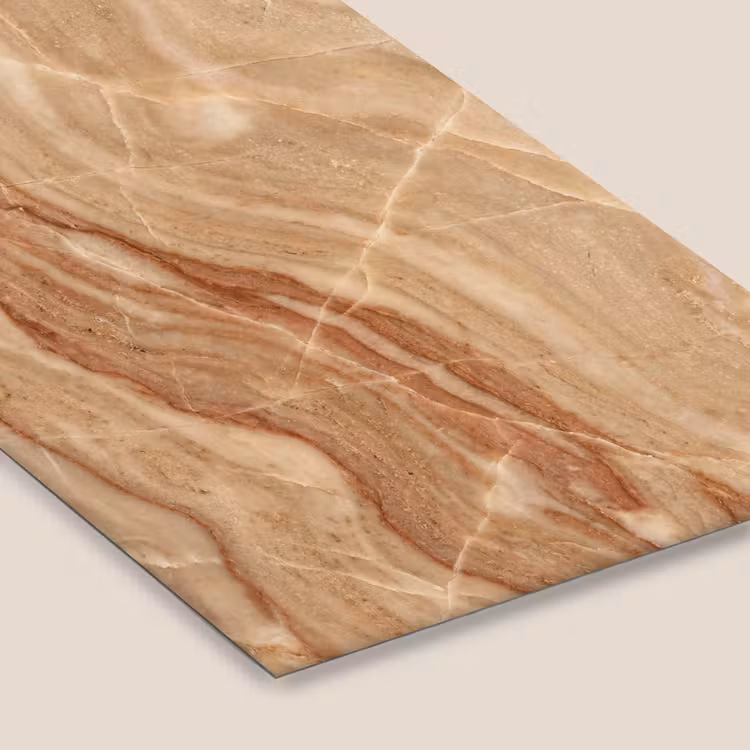 Marmer - Ader - Natuur - Abstract - Beige fotolijst zwart zonder passe partout klein -zsfeer6