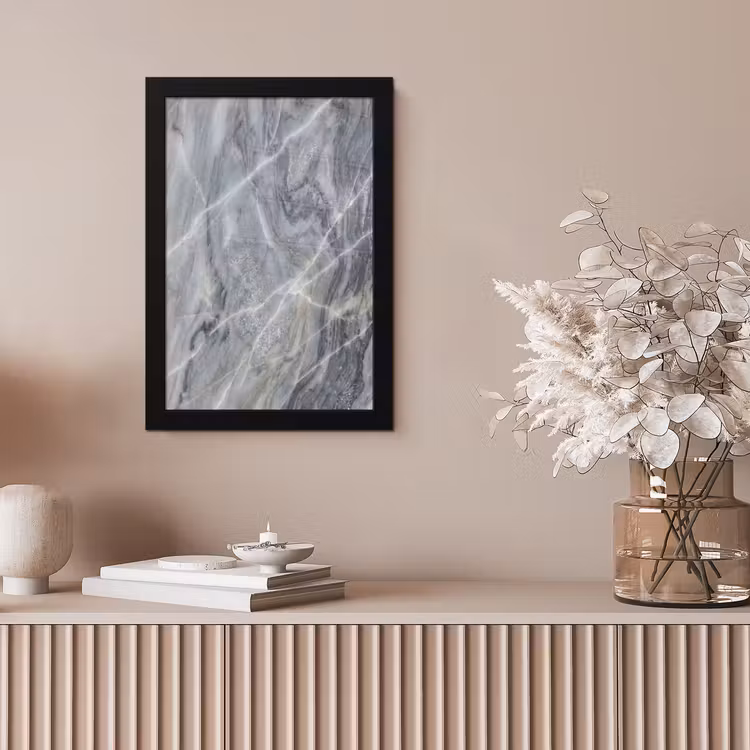 Marmer - Ader - Patroon - Abstract - Grijs fotolijst zwart zonder passe partout klein -sfeer5