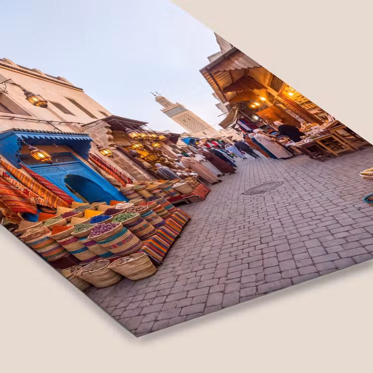 Framed Prints - Market - Oriental - Colorful - Markt - Oosters - Kleurrijk fotolijst zwart zonder passe partout klein