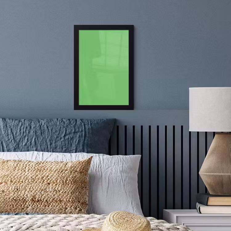 Meadow - Green - Groen fotolijst zwart zonder passe partout klein 224 -sfeer3