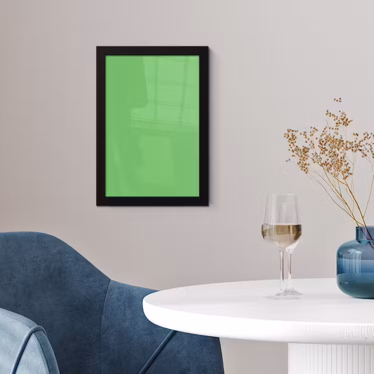 Meadow - Green - Groen fotolijst zwart zonder passe partout klein 224 -sfeer4