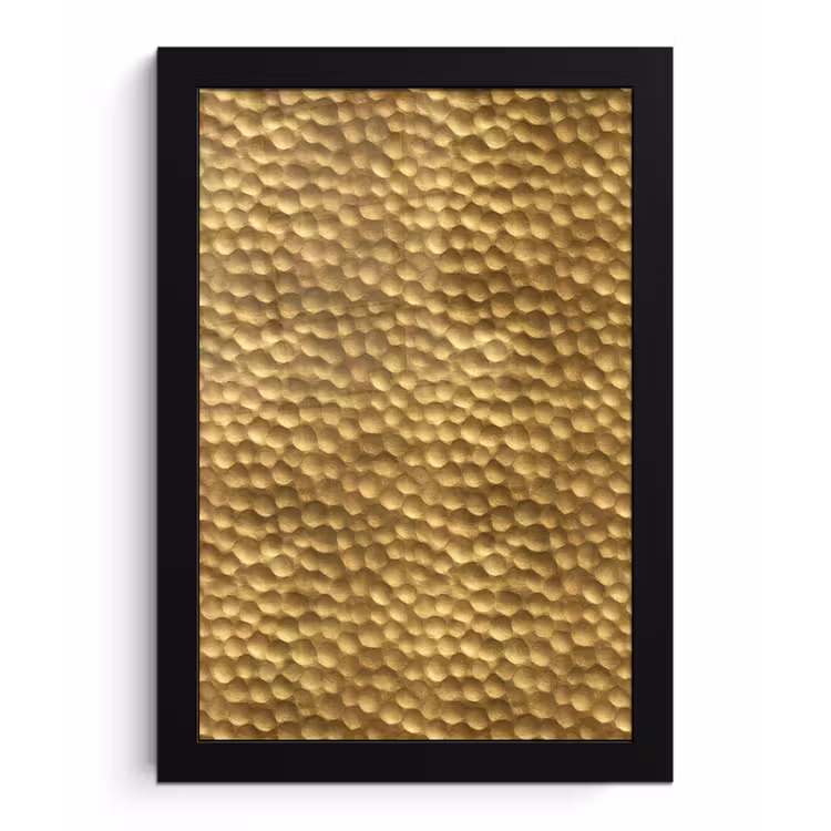 Metaal - Dynamisch - Goud fotolijst zwart zonder passe partout klein 224 -3d