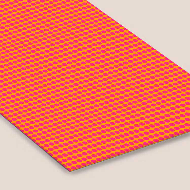 Modern - Stippen - Oranje fotolijst zwart zonder passe partout klein 224 -zsfeer6