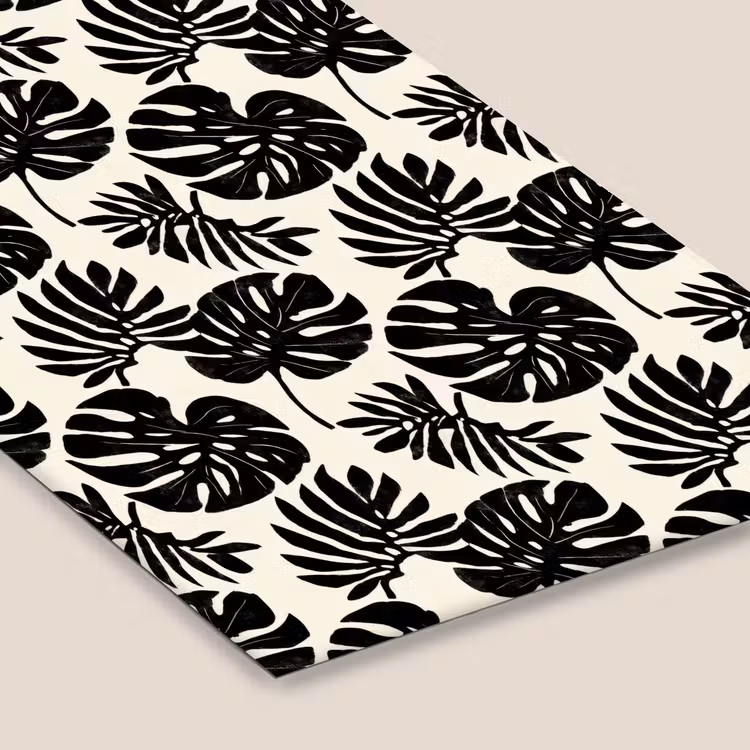 Modern - Monstera - Zwart fotolijst zwart zonder passe partout klein 224 -zsfeer6