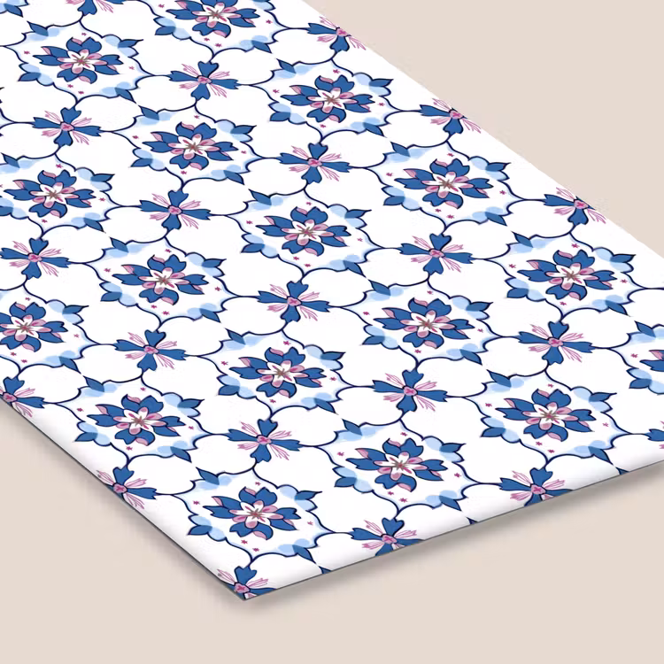 Modern - Patroon - Blauw - Roze fotolijst zwart zonder passe partout klein 224 -zsfeer6