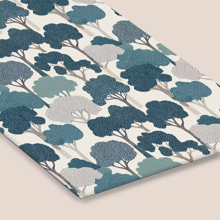 Modern - Bomen - Bos - Patroon - Blauw fotolijst zwart zonder passe partout klein 224 -zsfeer6