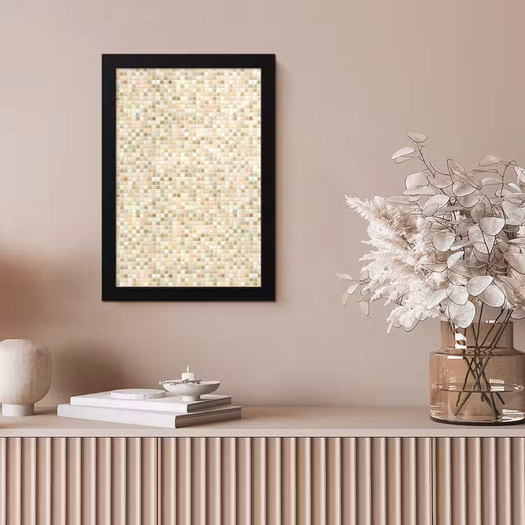 Mozaïek - Patroon - Beige fotolijst zwart zonder passe partout klein 224 -sfeer5