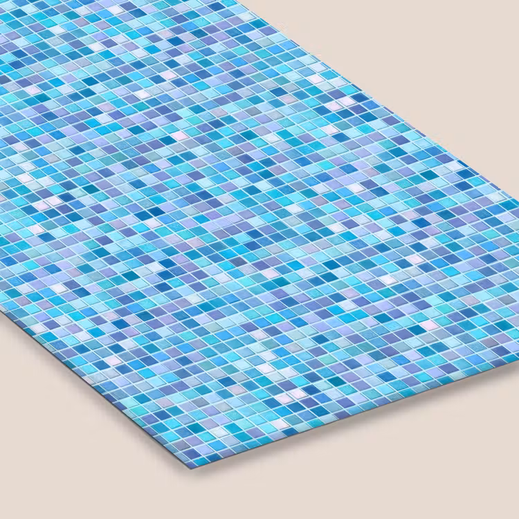Mozaïek - Patroon - Turquoise fotolijst zwart zonder passe partout klein 224 -zsfeer6