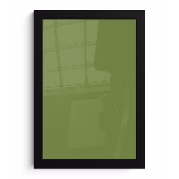 Moss - Green - Groen fotolijst zwart zonder passe partout klein 224 -3d