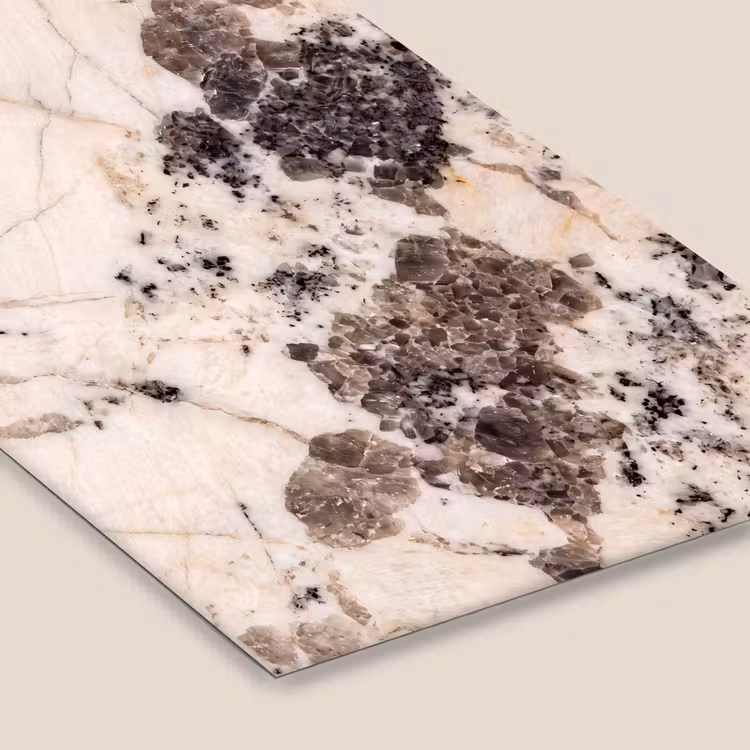 Natuursteen - Patroon - Abstract - Beige - Grijs fotolijst zwart zonder passe partout klein -zsfeer6