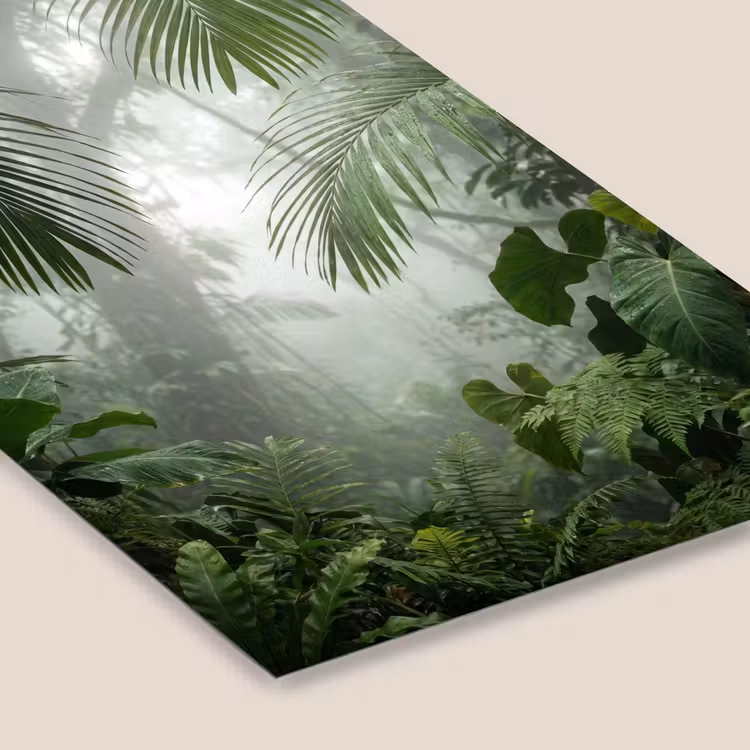 Natuur - Jungle - Mist - Tropisch - Groen fotolijst zwart zonder passe partout klein -zsfeer6