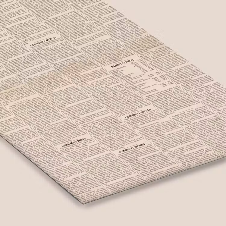 Krant - Nieuws - Historisch - Vintage - Beige fotolijst zwart zonder passe partout klein -zsfeer6