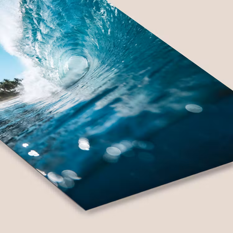 Oceaan - Golf - Strand - Natuur - Blauw fotolijst zwart zonder passe partout klein -zsfeer6