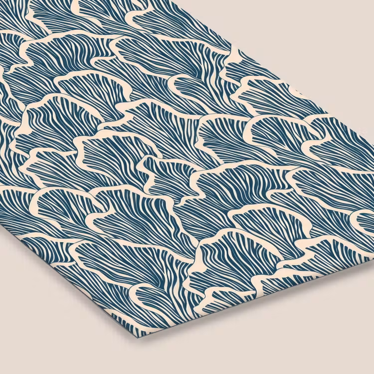 Organisch - Blauw - Crème - Schelpen fotolijst zwart zonder passe partout klein 224 -zsfeer6