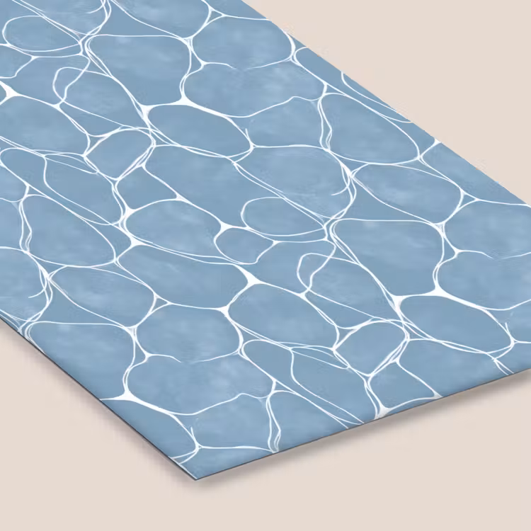 Organisch - Patroon - Blauw fotolijst zwart zonder passe partout klein 224 -zsfeer6