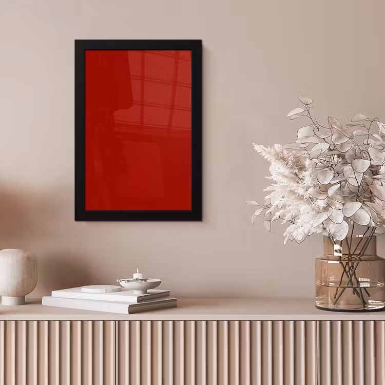 Oxblood - Maroon - Rood fotolijst zwart zonder passe partout klein 224 -sfeer5