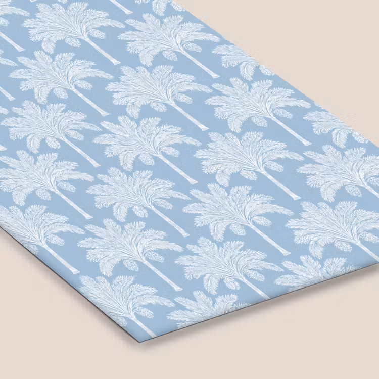 Palmboom - Modern - Blauw fotolijst zwart zonder passe partout klein 224 -zsfeer6