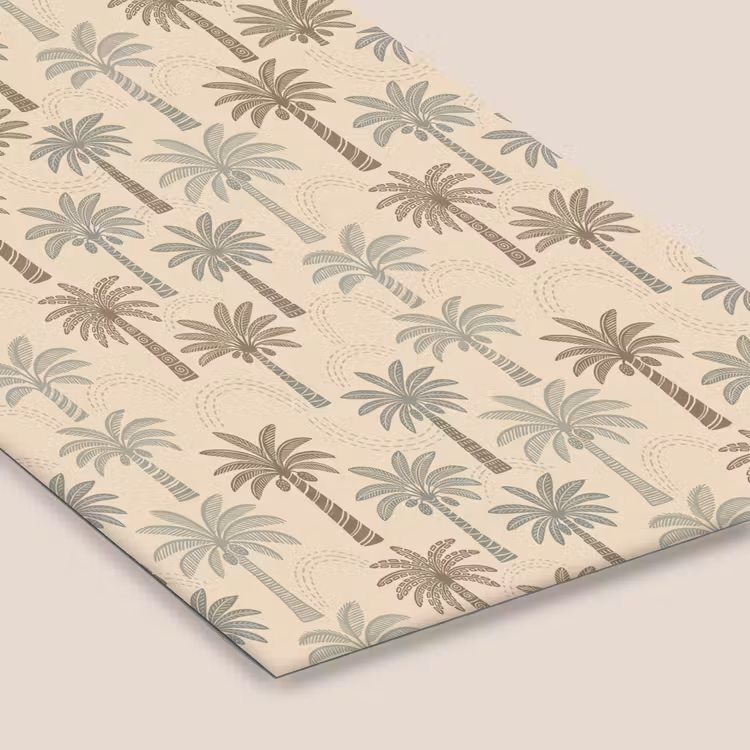 Palmbomen - Patroon - Tropisch - Beige fotolijst zwart zonder passe partout klein -zsfeer6