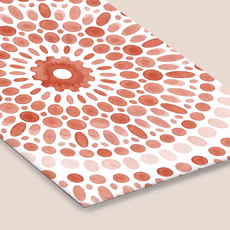 Patroon - Cirkels - Abstract - Modern - Rood fotolijst zwart zonder passe partout klein -zsfeer6