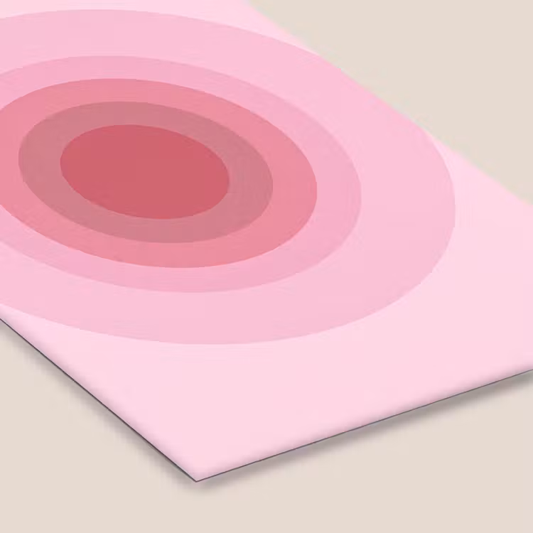 Patroon - Cirkels - Abstract - Roze - Modern fotolijst zwart zonder passe partout klein -zsfeer6