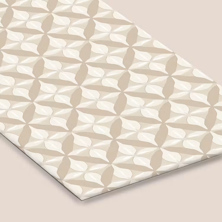 Patroon - Klassiek - Beige fotolijst zwart zonder passe partout klein 224 -zsfeer6
