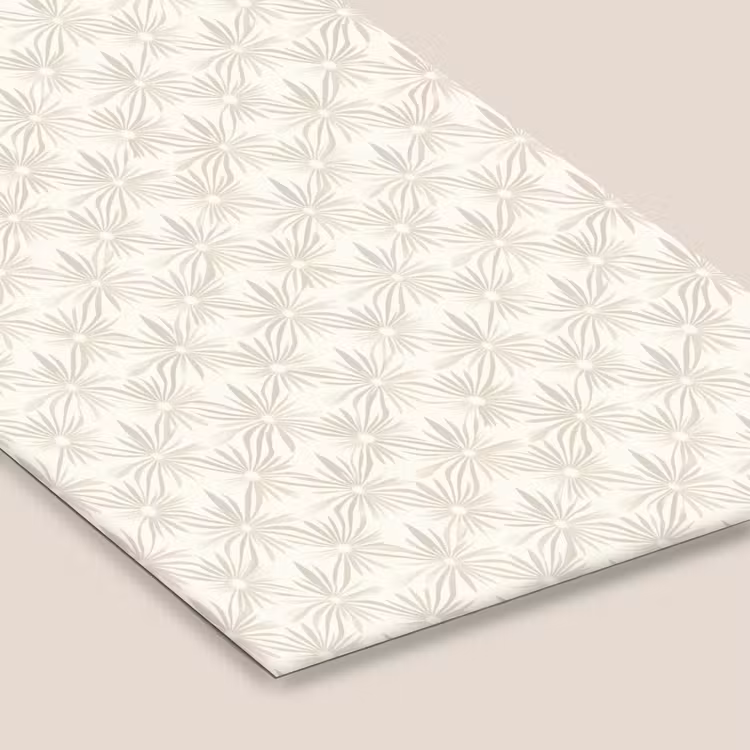 Patroon - Bloemen - Beige fotolijst zwart zonder passe partout klein 224 -zsfeer6