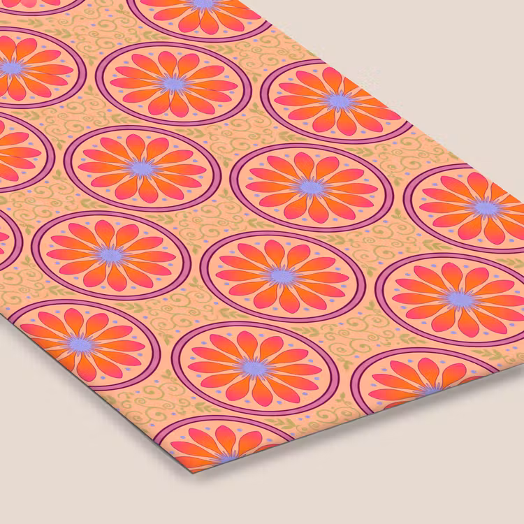 Patroon - Bloemen - Decoratief - Kleurrijk - Modern fotolijst zwart zonder passe partout klein -zsfeer6