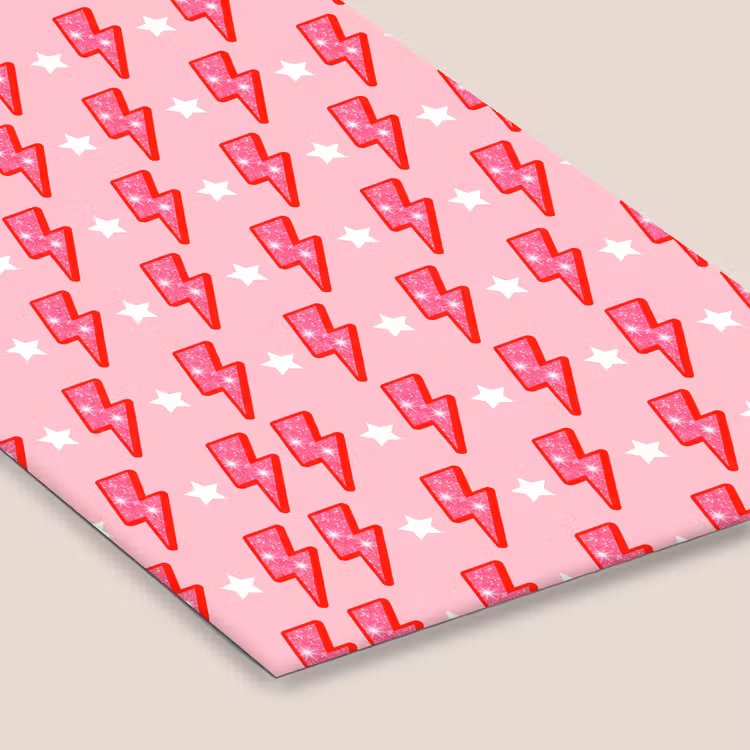 Patroon - Bliksem - Ster - Glitter - Roze fotolijst zwart zonder passe partout klein -zsfeer6